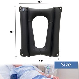 Inflatable Toilet Chair Seat Cushion, Elderly Anti-Bedsore Wheelchair Nursing Pad Accessories for Disabled Bedridden