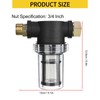 Lausixy Garden Hose Filter for Pressure Washer Inlet Water, Sediment