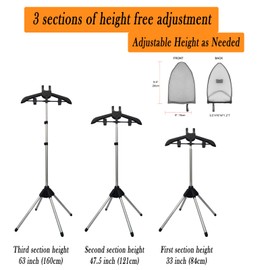 Handheld garment steamer rack,Garment hanger for steaming clothes,Steam rack for clothes,Clothes hanger for steam ironing,Steam stand clothes,Steam iron steamer hanger standing(With Ironing Gloves)