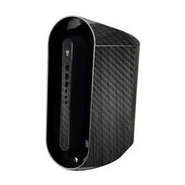 MightySkins Carbon Fiber Skin Compatible with Alienware Aurora R11 Gaming Desktop - Black Wood | Protective, Durable Textured Carbon Fiber Finish | Easy to Apply and Change Styles | Made in The USA