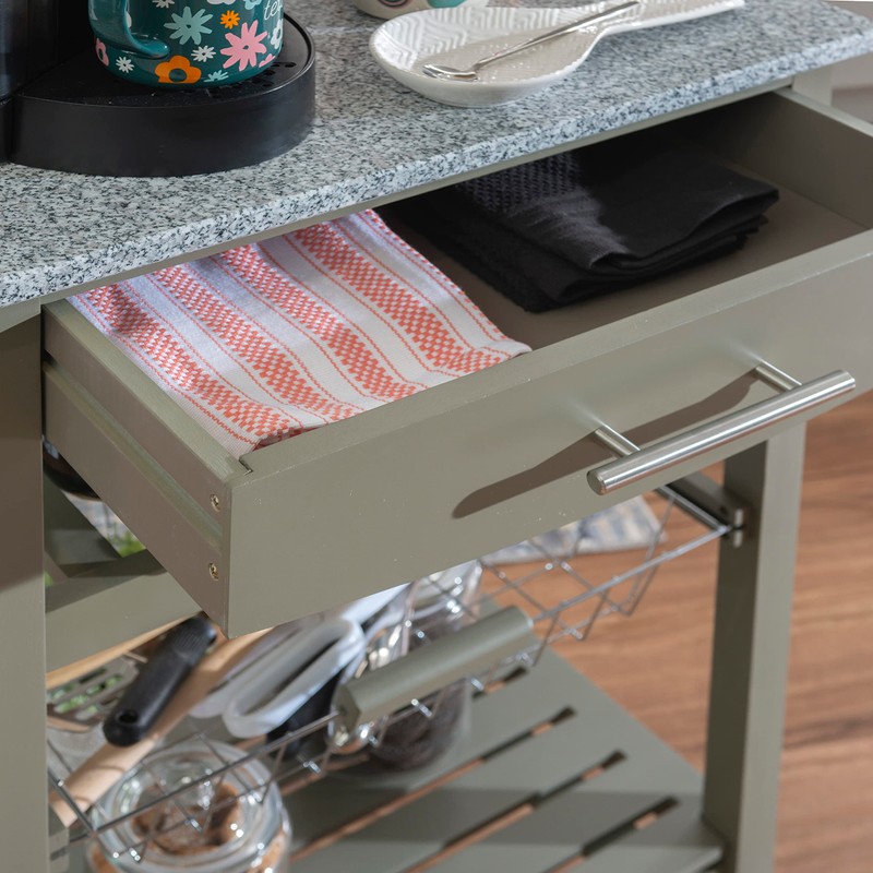 Linon Kitchen Island, Gray