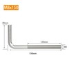 (8 Pieces) M8x150mm L Shape Foundation Bolts 304 Stainless Steel