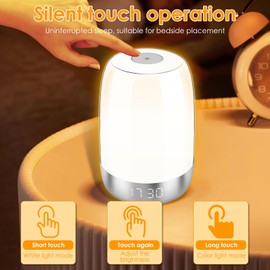 Sunrise Alarm Clock, Adjutsable Safe White Sunrise Alarm Clock Light, Verstaile Wake Up Night Light, Low Noise Dimmable Sun Light Lamp Kit for Your Bedroom