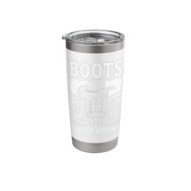 Cute Boots On The Ground Cowboy Hat Rodeo Boots Stainless Steel Insulated Tumbler