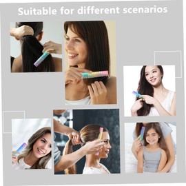 Baluue 3pcs Colorful Hairdressing Comb Anti-static Styling Combs for Cutting and Detangling Durable Design for Salon and Home Use Suitable for All Hair Types