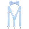 WDSKY Boys' Bow Tie and Suspenders Set Y Shape Adjustable