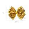 4" Glitter Gold sequins bows hair clips for girls, 2pcs
