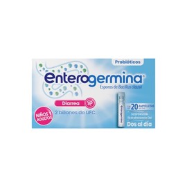 Enterogermina probióticos 2 billones, vial sin refrigeración, 20 amps.                                                                                