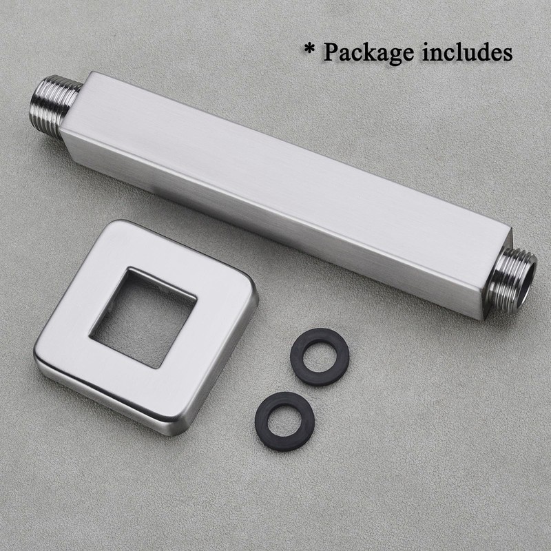 Square Shower Arm, BSTIIU 4 Inch Ceiling Mounted Shower Extension