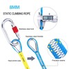 Climbing Rope, 32ft/65ft/98ft/165ft/230ft High Strength Outdoor Safety Static Rock Climbing