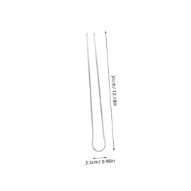 GLEAVI Family Size BBQ Tools 6 Stainless Steel U-skewers for Chicken Beef and Kebab Metal Sticks