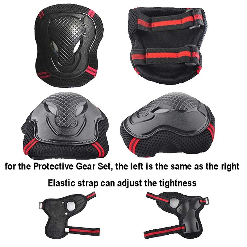 Protective Gear Set Set 6 in 1 Protective Knee Elbow