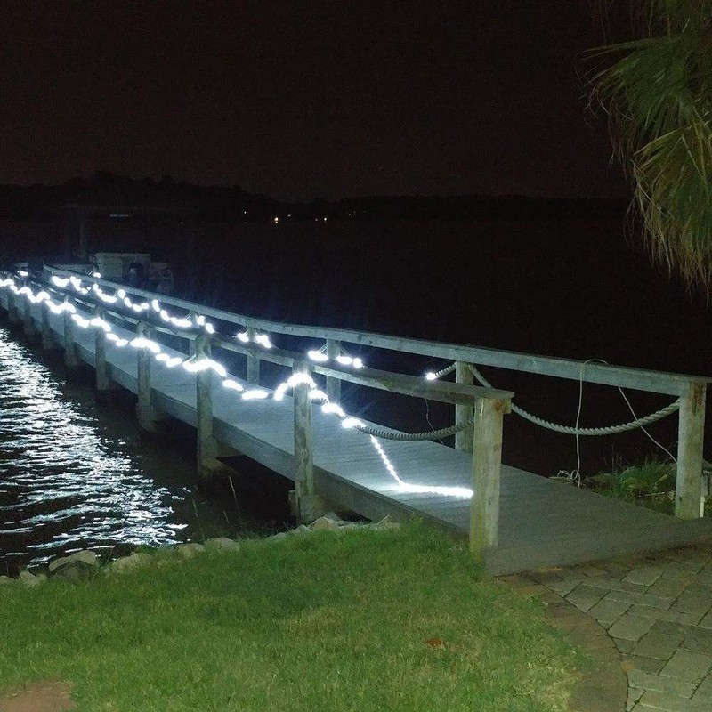 50ft 360 LED Waterproof Rope Lights, 110V Connectable Indoor Outdoor
