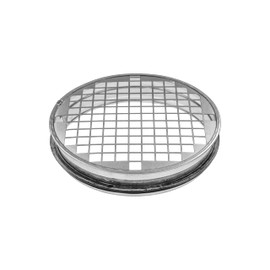 Repa Market 6 Inch Galvanized Steel Duct End Cap with Mesh Screen and Rubber Gasket Round Vent Plug Male Fit/HVAC Exhaust & Intake Pipe Cover/Air Vent Cap for Indoor & Outdoor Dryer Duct Systems