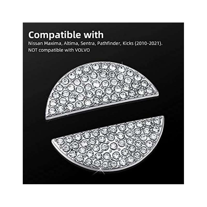 AEEIX Bling Handle Logo Cap for Nissan DIY Diamond Crystal