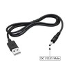 2Pcs USB to DC 3.5mm x 1.35mm Power Cord 3FT,