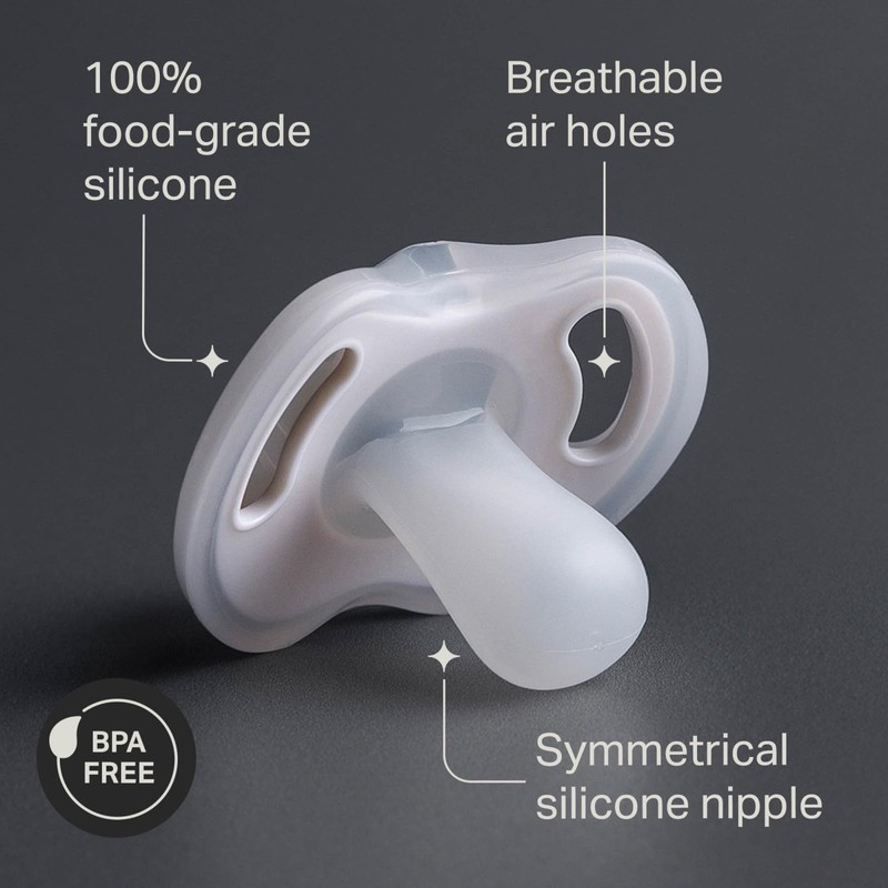 Tommee Tippee Ultra-Light Silicone Pacifier, 18-36 Months, Symmetrical One-Piece Design,