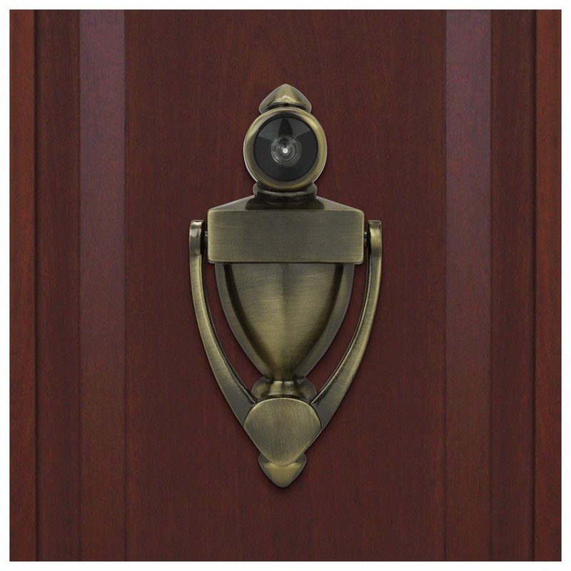 "Nuk3y Door Knocker & Viewer, 9/16 in. Bore, 220-Degree View