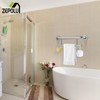 Brushed Nickel Towel Rack Grab Bar Combo, Zepolu Stainless Steel