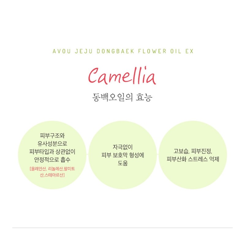 ⭐Cold-pressed⭐Avo Jeju Camellia Oil (100%) - Avo Jeju Camellia Oil