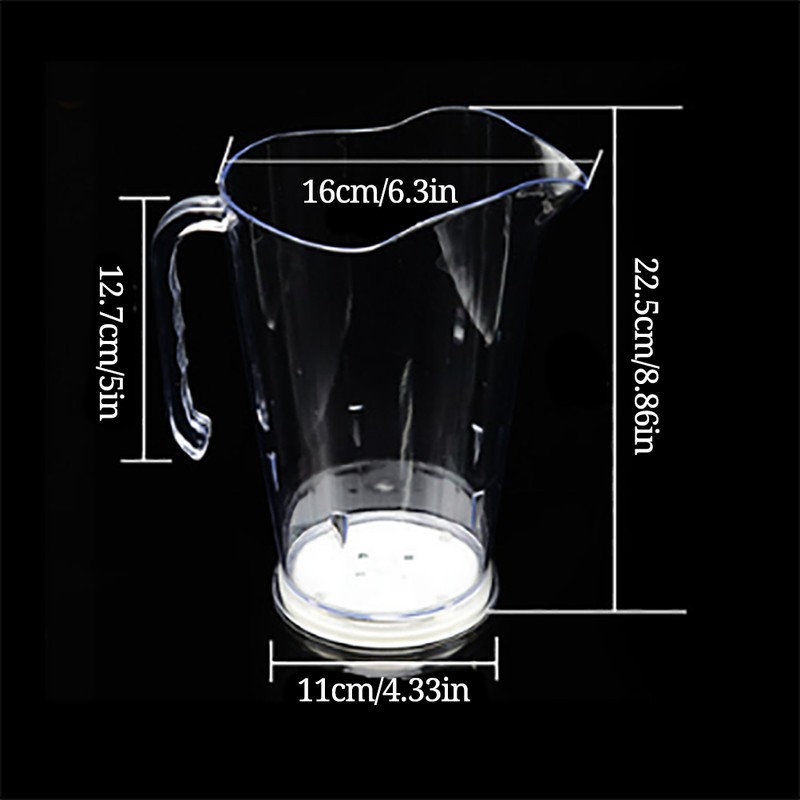 1.8L Plastic Color Change LED Ice Bucket Bar Beer Jug