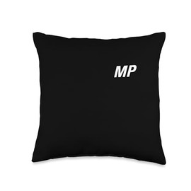 White Logo Throw Pillow