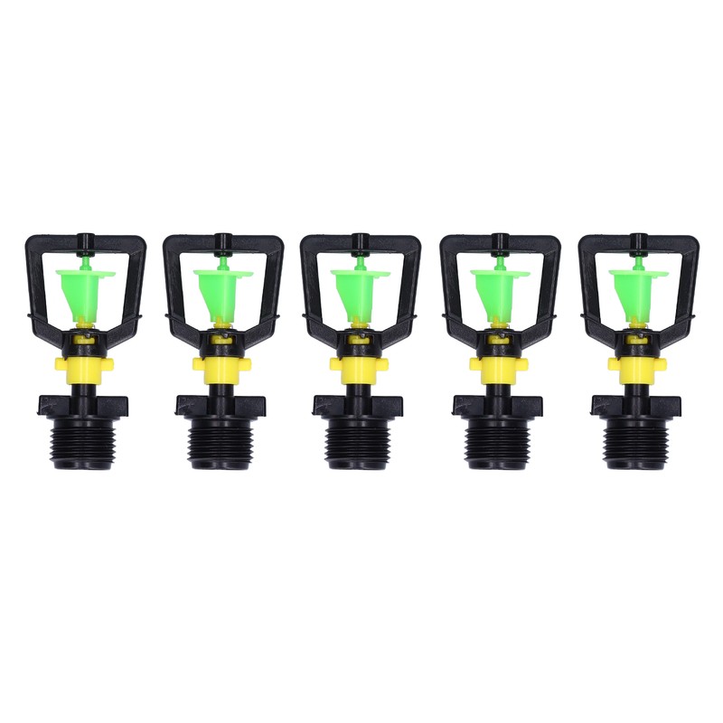 5PCS G1/2 Male Thread Rotating Sprinkler Nozzle Spray Head Misting