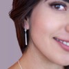 Agalea | Aretes largos de Plata ley .925 y Perla