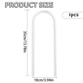 Clear Acrylic U-Shaped Plant Trellis (1-Pack) - Indoor Plant Support Trellis for Climbing Plants, Vines, Hoya, Ivy & Potted Plants - Small Transparent Trellis for Indoor/Outdoor Use