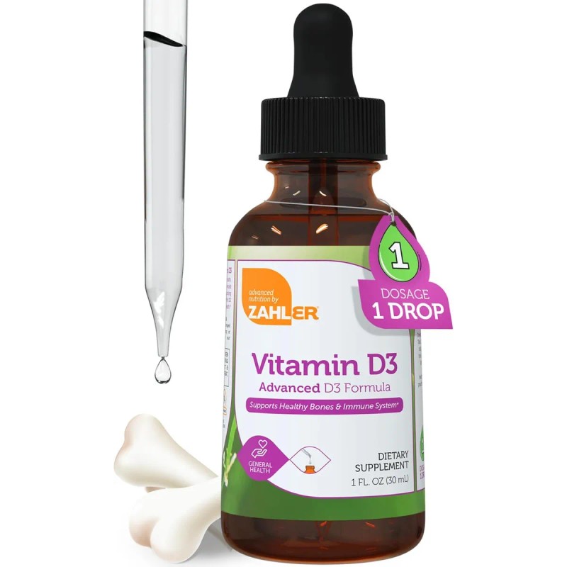 Zahler Vitamina D3 Liquida 1000 Iu - 1 Fl Oz