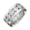 Esprit Sterling Silver Patient Ring, White zirconia