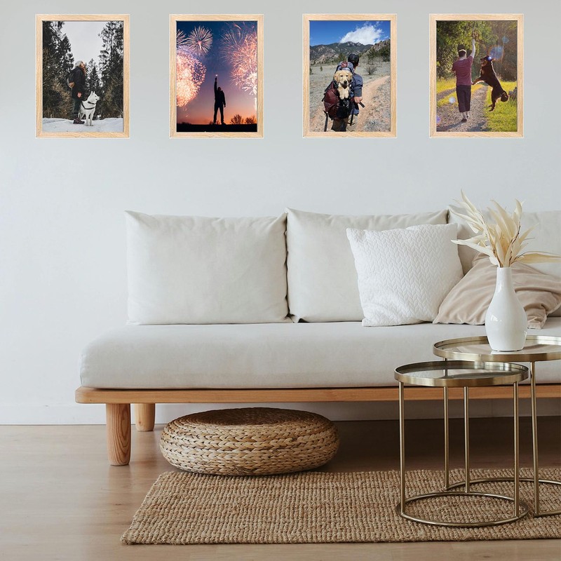A4 Frame Wooden, A4 Photo Frames, Picture Frame(21x29.7CM),Versatile Certificate Frames