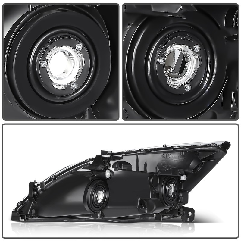 LBRST Headlight Assembly Fit For Honda For Accord 2003-2007 Clear