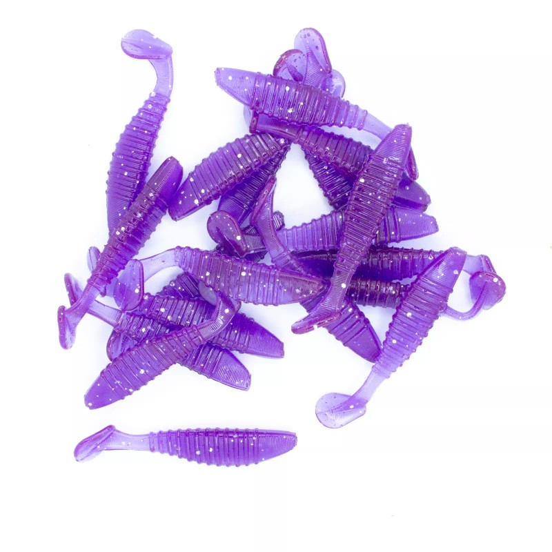 FlipFlop N'Socks 2" Paddle Tail Perch Baits Soft Plastic Hand