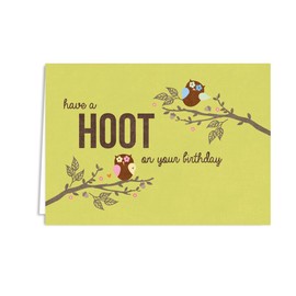 Woodland Animals Birthday and Thank You Note Card Assortment Pack - Set of 36 cards - 6 of each design, blank inside - with envelopes