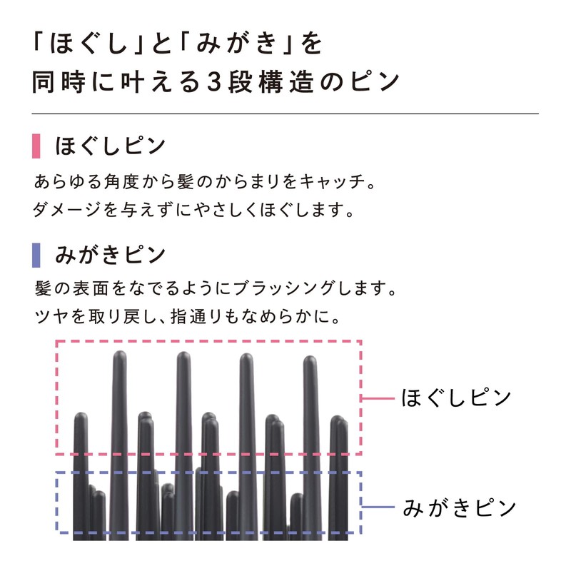 ReFa Aile Brush/ReFa AILE BRUSH (Matte Black) MTG Hair Brush