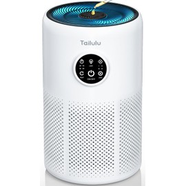 Air Purifiers for Home Pets Large Room Up to 1360 Ft², Tailulu D10 HEPA Air Purifiers for Bedroom with 15dB Sleep Mode, Air Filter for Pet Dander Smoke Odor Dust Pollen with Timer Fragrance Sponge