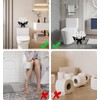 Gojoquanzhou Animal Butterfly Toliet Paper Holders Stand, Black Metal Toilet