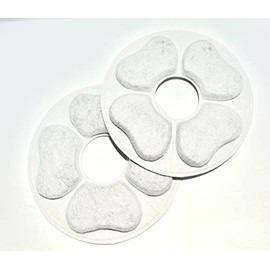 Cat Water Fountain Filter,Triple Action Replacement Filters with Activated Carbon Filters for Water Fountain 2-2.5L (8 PCS)