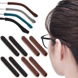 4 pares de pinzas para los ojos, almohadillas para orejas de algodón suave para los brazos detrás de las orejas, almohadillas para orejas antideslizantes para los ojos, almohadillas para orejas