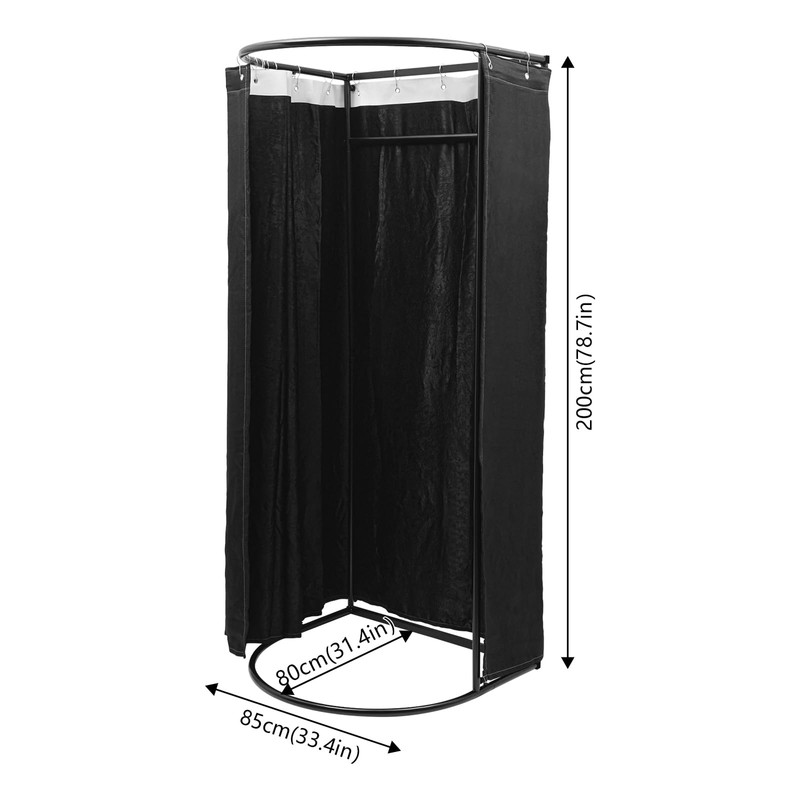 Fitting Room Clothing Store with Shading Curtain,Portable Temporary Mobile Privacy
