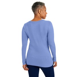 Healing Hands Women's Underscrub Soft Knit Melissa Longsleeve Scrub Tee with Breathable & Easy Care Fabric Plus Size 5047, 3XL, Ceil