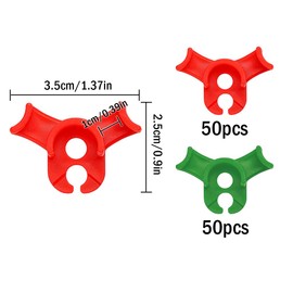 Abiyou 100 Pieces Plant Bender, Lst Clips Plants, Plant Growth Bender, Plant Clips 90 Degree, Plant Training Clips, Plant Bendplant Benders, for Bending Plant Stems