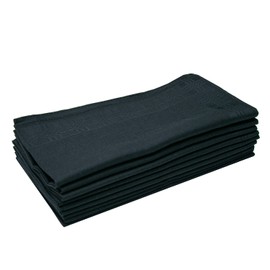 LACS Handkerchiefs Men's Luxury Black 100% Cotton Handkerchiefs Black Hankies