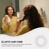 FOMIYES 12pcs Elastic Hair Combs for Women Flexible Circle Clips