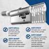 UAP Thumb Turn Euro Cylinder Lock - 3* Kitemarked Euro