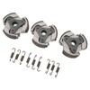 3PCS Centrifugal Clutch Plate 9 Springs Increase Power Output Fit