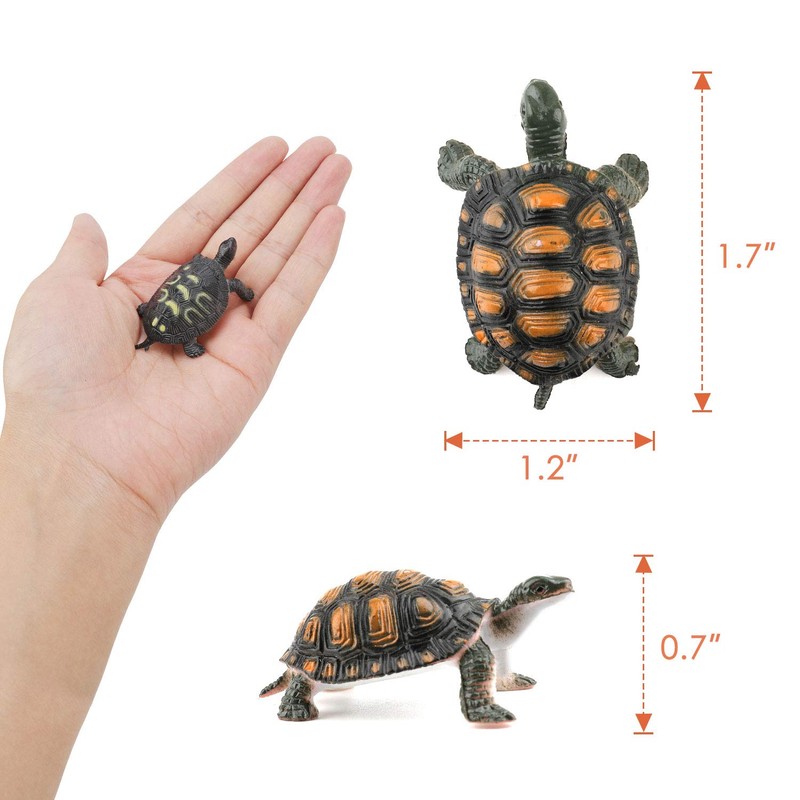 OOTSR 20 Pieces Turtle Figurines, Ocean Animal Small Turtle Realistic