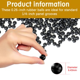 Raised Panel Cabinet Door Spacers, 500 Pcs 1/4" Rubber Ball Bumpers. Woodworking Cabinet Making Tools for Cabinet Door Alignment & Stabilization