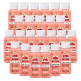 Apple Barrel Acrylic Paint in Assorted Colors (2 Ounce), E Matte Tropic Orange (Pack of 24)